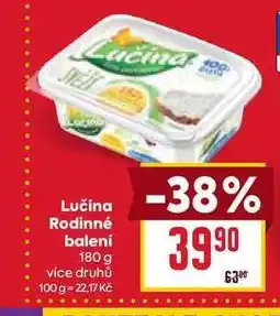 Billa Lučina Rodinné balení 180 g nabídka