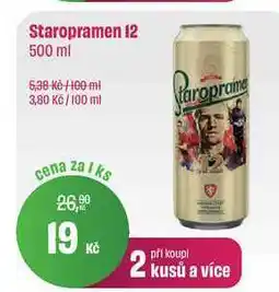 BonVeno Staropramen 12° 500 ml nabídka