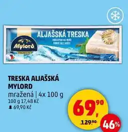 Penny Market TRESKA ALJAŠSKÁ MYLORD mražená, 4x 100 g nabídka