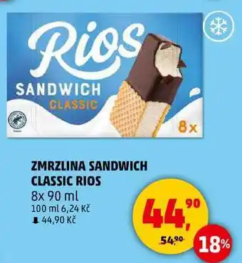 Penny Market ZMRZLINA SANDWICH CLASSIC RIOS, 8x 90 ml nabídka