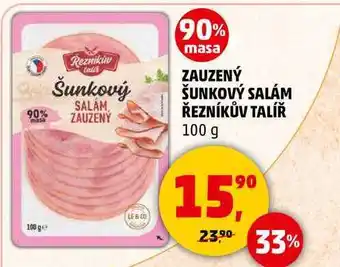 Penny Market ZAUZENÝ ŠUNKOVÝ SALÁM ŘEZNÍKŮV TALÍŘ, 100 g nabídka