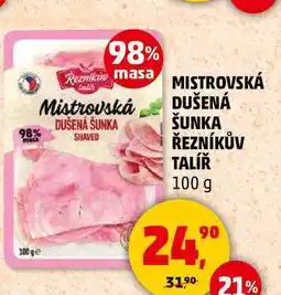 Penny Market MISTROVSKÁ DUŠENÁ ŠUNKA ŘEZNÍKŮV TALÍŘ, 100 g nabídka