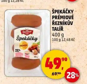 Penny Market ŠPEKÁČKY PRÉMIOVÉ ŘEZNÍKŮV TALÍŘ, 400 g nabídka