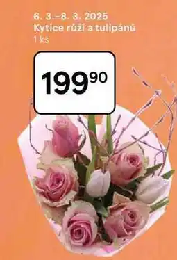 Tesco Kytice růží a tulipánů, 1 ks nabídka