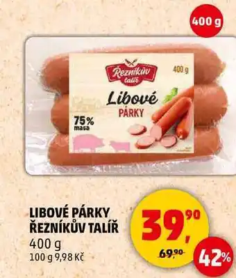 Penny Market LIBOVÉ PÁRKY ŘEZNÍKŮV TALÍŘ, 400 g nabídka