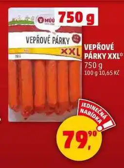 Penny Market VEPŘOVÉ PÁRKY XXL, 750 g nabídka