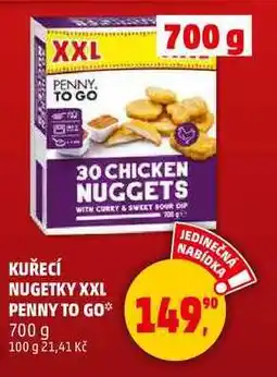 Penny Market KUŘECÍ NUGETKY XXL PENNY TO GO, 700 g nabídka