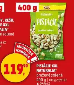 Penny Market PISTÁCIE XXL NATURALIA pražené solené, 400 g nabídka