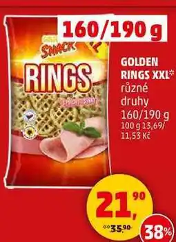 Penny Market GOLDEN RINGS XXL různé druhy, 160/190 g nabídka