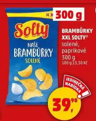 Penny Market BRAMBŮRKY XXL SOLTY solené, 300 g nabídka