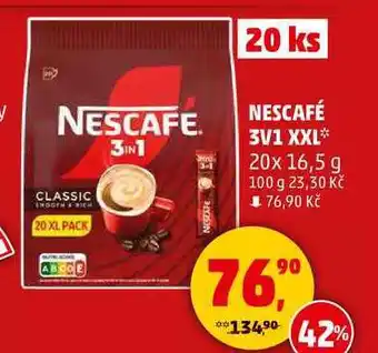 Penny Market NESCAFÉ 3v1, 20 x 16,5 g nabídka