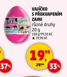 Penny Market VAJÍČKO S PŘEKVAPENÍM ZAINI různé druhy, 20 g nabídka