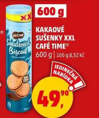 Penny Market KAKAOVÉ CAFETIME SUŠENKY XXL, 600 g nabídka