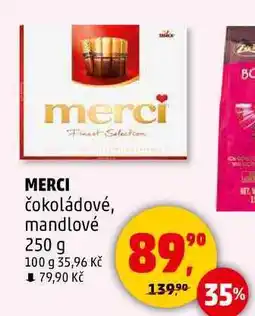 Penny Market MERCI čokoládové, mandlové, 250 g nabídka