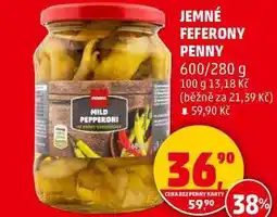 Penny Market JEMNÉ FEFERONY PENNY, 600/280 g nabídka