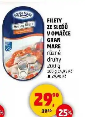 Penny Market FILETY ZE SLEĎŮ VOMÁČCE GRAN MARE různé druhy, 200 g nabídka