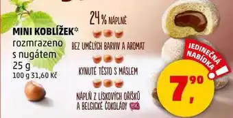 Penny Market MINI KOBLÍŽEK rozmrazeno s nugátem, 25 g nabídka