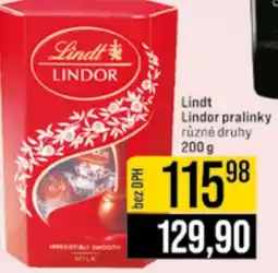 Jip Lindt Lindor pralinky nabídka