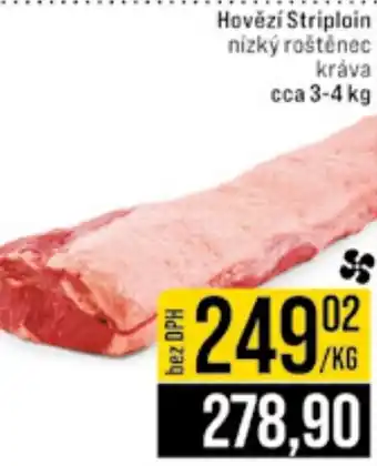 Jip Hovězí Striploin nízký roštěnec kráva nabídka