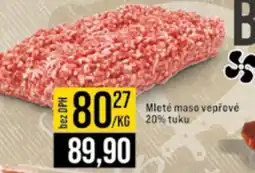 Jip Mleté maso vepřové 20% tuku nabídka