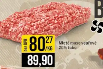 Jip Mleté maso vepřové 20% tuku nabídka