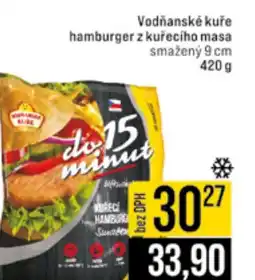 Jip Vodňanské kuře hamburger z kuřecího masa nabídka