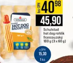 Jip Schulstad hot dog rohlik francouzský nabídka