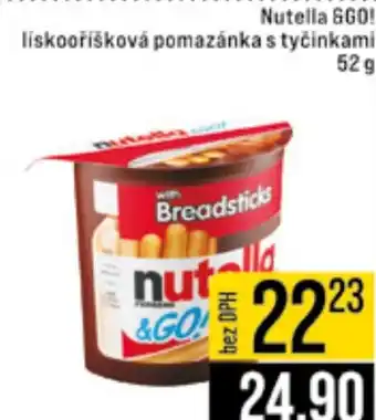 Jip Nutella &GO! lískooříšková pomazánka s tyčinkami nabídka