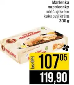 Jip Marlenka napoleonky mléčný krém kakaový krém nabídka