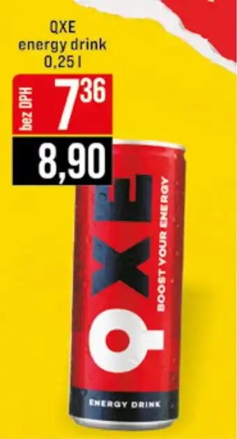 Jip QXE energy drink nabídka