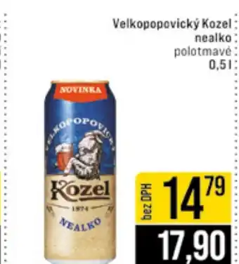 Jip Velkopopovický Kozel nealko polotmavé nabídka