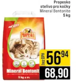 Jip Propesko stelivo pro kočky Mineral Bentonite nabídka