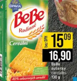 Jip BeBe sušenky cerealini nabídka