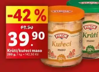 Lidl Krůtí/kuřecí maso nabídka