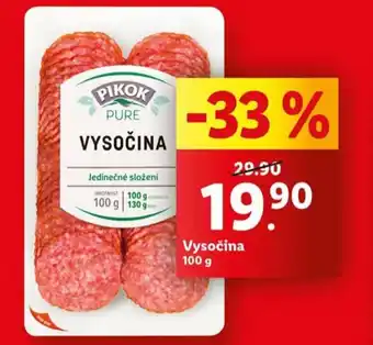 Lidl Vysočina nabídka