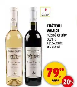 Penny Market CHÂTEAU VALTICE různé druhy, 0,75 l nabídka