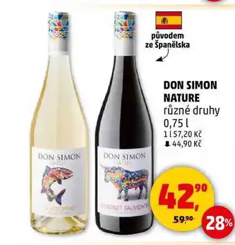 Penny Market DON SIMON NATURE různé druhy, 0,75 l nabídka