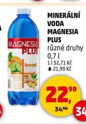 Penny Market MINERÁLNÍ VODA MAGNESIA PLUS různé druhy, 0,7 l nabídka