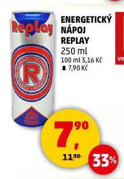 Penny Market ENERGETICKÝ NÁPOJ REPLAY, 250 ml nabídka