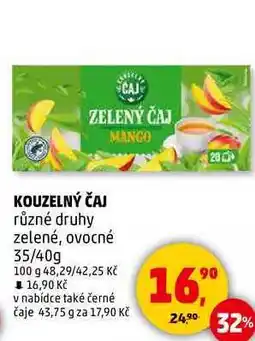 Penny Market KOUZELNÝ ČAJ různé druhy zelené, ovocné, 35/40g nabídka