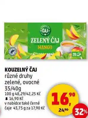 Penny Market KOUZELNÝ ČAJ různé druhy zelené, ovocné, 35/40g nabídka