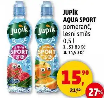 Penny Market Jupik Aqua sport pomeranč, 0,5 l nabídka