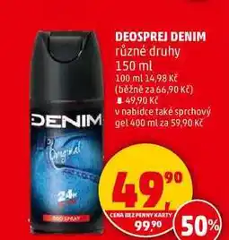 Penny Market DEOSPREJ DENIM různé druhy, 150 ml nabídka