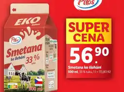 Lidl Smetana ke šlehání nabídka