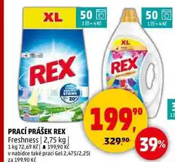 Penny Market PRACÍ PRÁŠEK REX Freshness, 2,75 kg nabídka