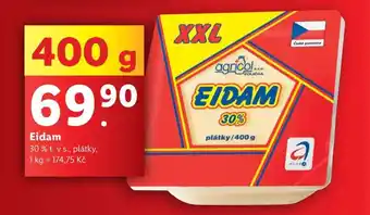 Lidl Eidam 30% t. v s., plátky nabídka