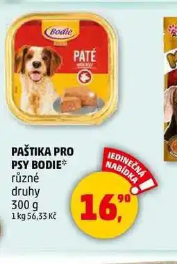 Penny Market PAŠTIKA PRO PSY BODIE různé druhy, 300 g nabídka