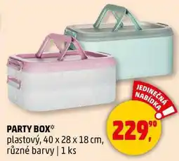 Penny Market PARTY BOX plastový, 40 x 28 x 18 cm, různé barvy, 1 ks nabídka