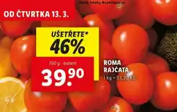 Lidl Roma rajčata nabídka