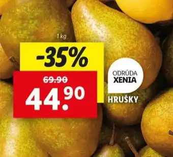 Lidl Hrušky nabídka